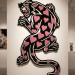 Pink Heart Panther Love Tufted Rug